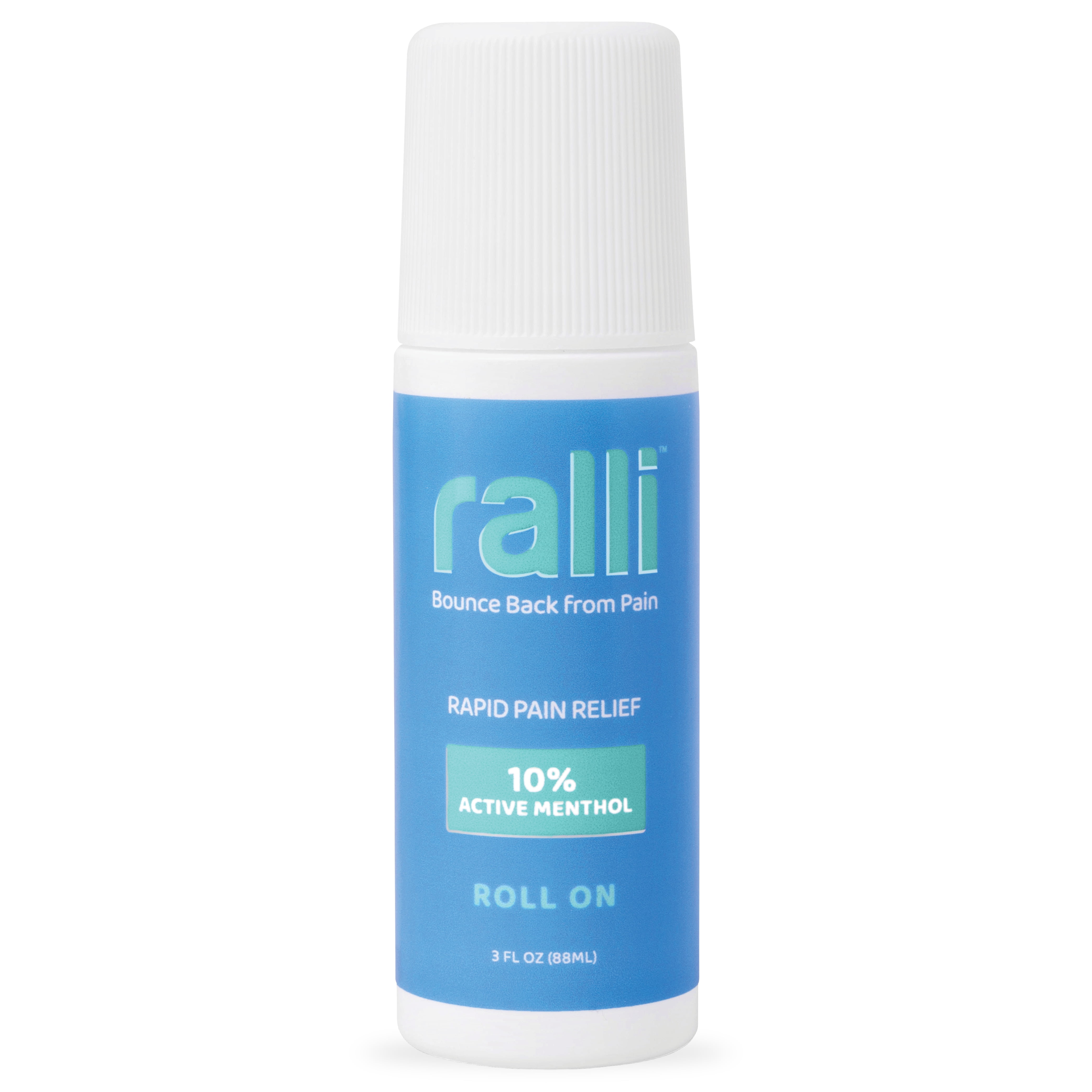 Ralli Rapid Pain Relief Roll-On for Muscle Aches, Joints, Arthritis, 3oz OTC Medicine