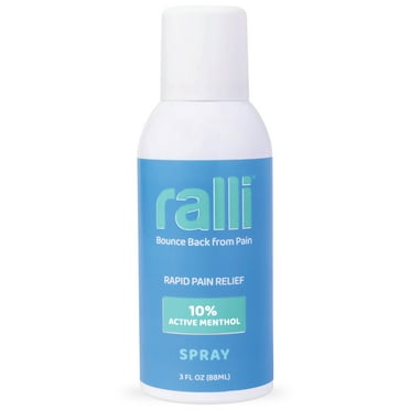 Ralli Rapid Pain Relief Spray for Muscle Aches, Joint Pain, Arthritis, Otc Medicine, 3oz