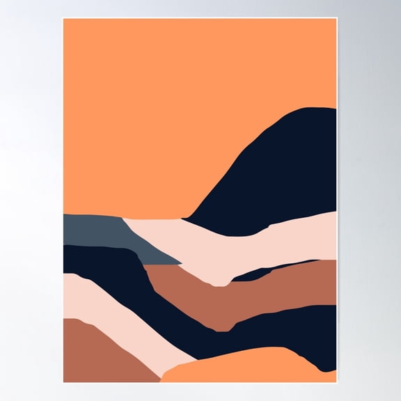 Rally Abstract Ba0B Poster Wall Art, Modern Wall Decor For Living Room Bedroom, 24x36 UNFRAMED