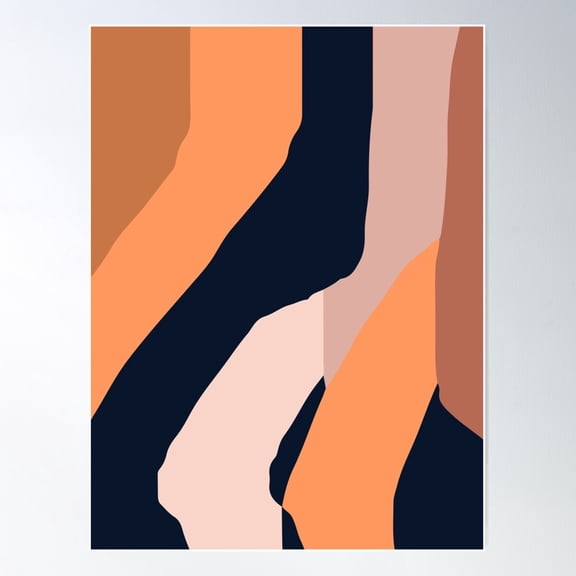 Rally Abstract Ba0C Poster Wall Art, Modern Wall Decor For Living Room Bedroom, 12x18 UNFRAMED