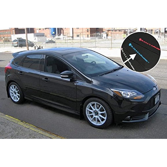 Rally Armor 2012+ Ford Focus, ST, RS Mud Flaps Light Blue Logo