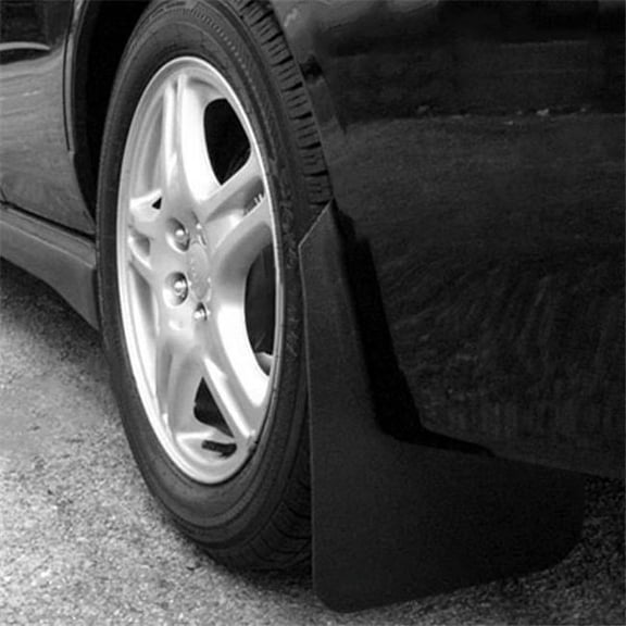 Rally Armor  Basic Black Mud Flap with Black Logo for 2002-2007 Subaru WRX-STI-RS-2.5i
