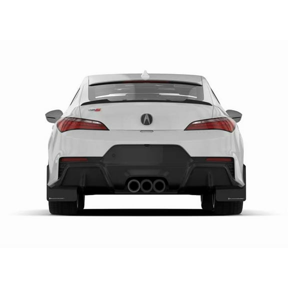 UNIVERSAL NO HARDWARE/NO BRACKETS INCLUDED BLACK MUD FLAP/RED LOGO