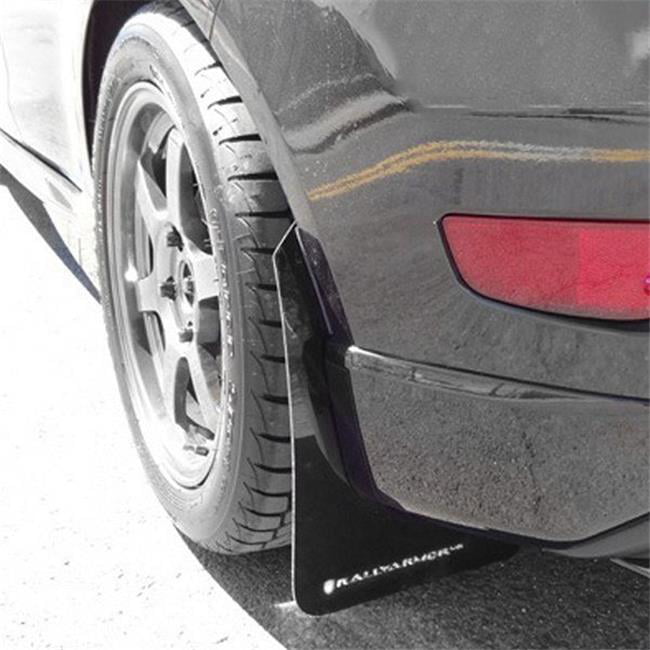 Rally Armor MF29-UR-BLK-WH Black Mud Flap with White Logo for 13 Plus Ford  Fiesta ST