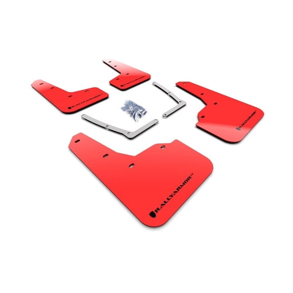 Rally Armor Red UR Mud Flaps w/ Black Logo for 2016-2019 Honda Civic Si