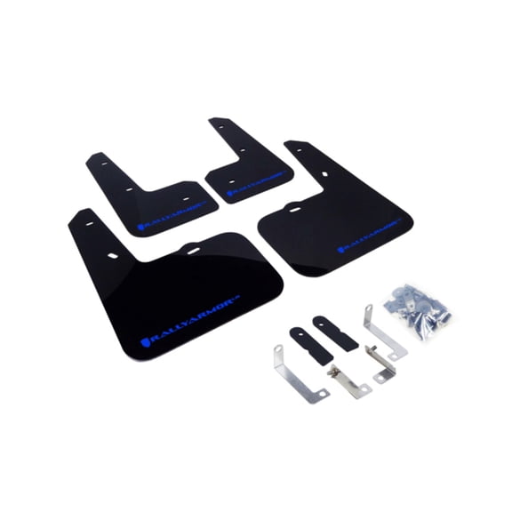 Rally Armor UR Black Mud Flap w/ Blue Logo for 2012-15 Hyundai Veloster