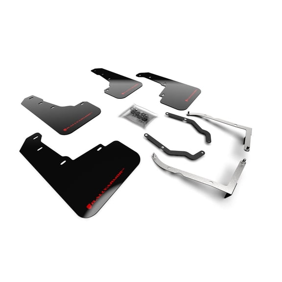 Rally Armor for 18-19 Subaru XV Crosstrek Lift/AT UR Black Mud Flap w/ Red Logo
