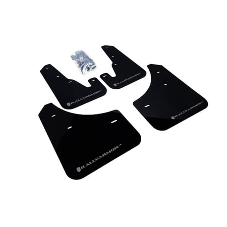 Rally Armor for 2004-2009 Mazda3/Speed 3 UR Black Mud Flap w/ Silver Logo