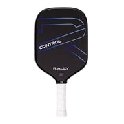 Rally Control Raw Carbon Pickleball Paddle   Carbon Fiber Face, 16mm Polypropylene Core, Enhanced Spin & Sweet Spot, 16 Length, 8oz Lightweight Design for Precision Players Control - Blue
