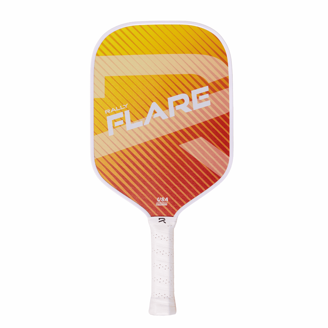 Rally Flare Graphite Pickleball Paddle – 2025 & Original Versions | Lightweight Design, Durable Polymer Core, Carbon or Graphite Face, USAPA Approved (Orange)
