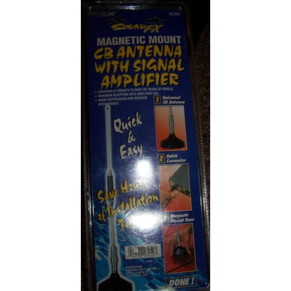 Rally Magnetic Mount CB Radio Antenna with Signal Amplifier