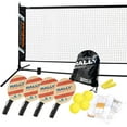 thumbnail image 1 of Rally Meister Complete Beginner Pickleball Set with Portable Pickleball Net (Net + 4 Paddles + 4 Pickleballs + Drawstring Bag + Rules/Strategy Guide + Line Chalk), 1 of 5