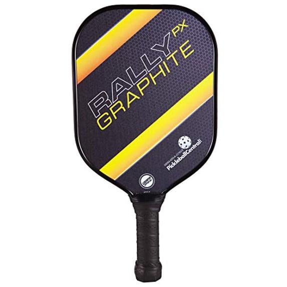 Rally PX Graphite Pickleball Paddle | Composite Honeycomb Core, Graphite Carbon Fiber Face | Standard Grip | Yellow