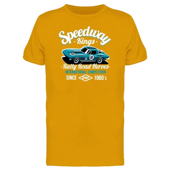 Rally Road Heroes Speedway Kings T-Shirt Men -Image by Shutterstock, Male Small