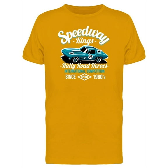Rally Road Heroes Speedway Kings T-Shirt Men -Image by Shutterstock, Male XX-Large