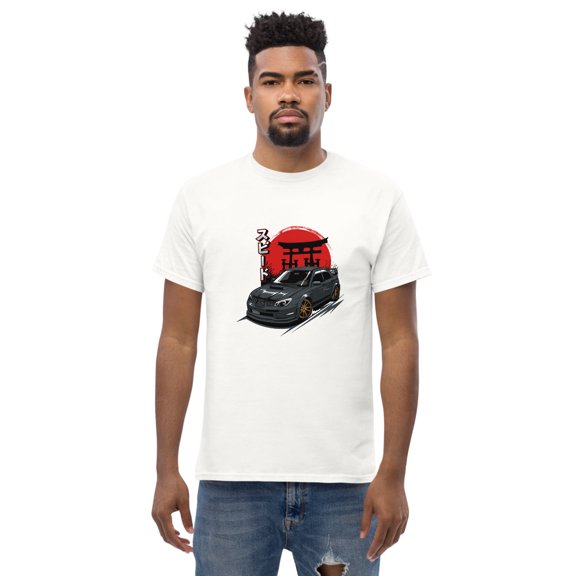 Rally STI drift king jdm Men's classic tee (White, M)