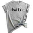 thumbnail image 1 of Rally T-shirt, Unisex Women's Men's Shirt, Sports Fan Shirt, Tailgate Shirt, College Football Shirt, Heather Gray, 3X-Large, 1 of 1