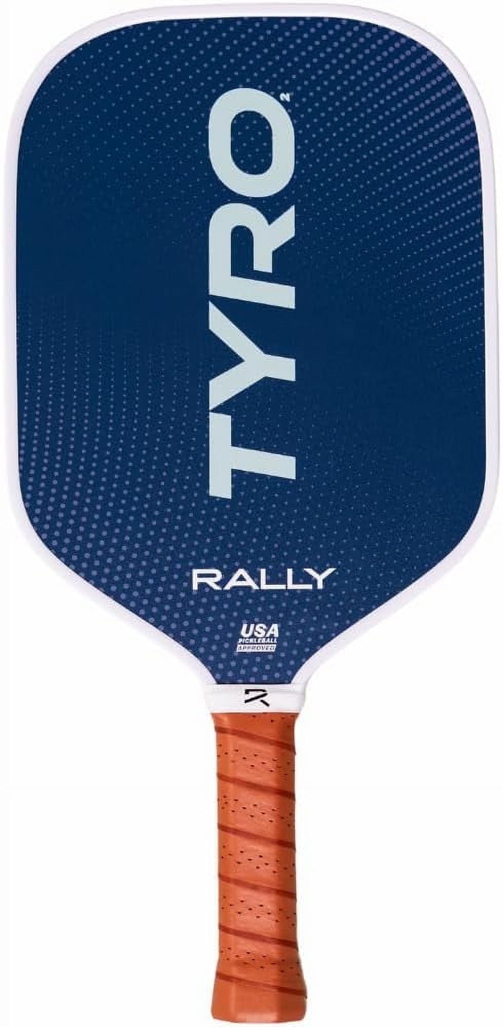 Rally Tyro 2 Pickleball Paddle – Lightweight 7.0-7.5 oz, Durable Polymer Core, Composite Face, 5" Handle for Extra Grip – Ideal for Beginners - Blue