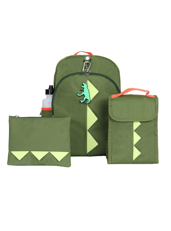Ralme Boys Dinosaur Backpack with Lunch Box 6 Piece 16 inch