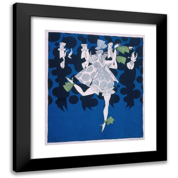 Ralph Barton 12x14 Black Modern Framed Museum Art Print Titled - Where is My Boy To-Night (1917)