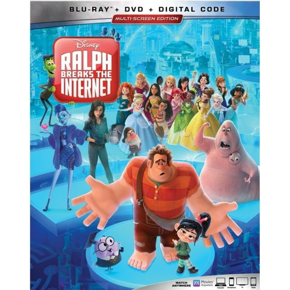 Ralph Breaks the Internet: Wreck-It Ralph 2 (Blu-ray + DVD + Digital Copy)