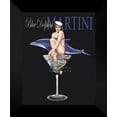 thumbnail image 1 of Ralph Burch FRAMED Print 15x18 "Blue Dolphin Martini", 1 of 2