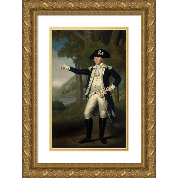 Ralph Earl 16x24 Gold Ornate Framed and Double Matted Museum Art Print Titled - Marinus Willett (ca. 1791)