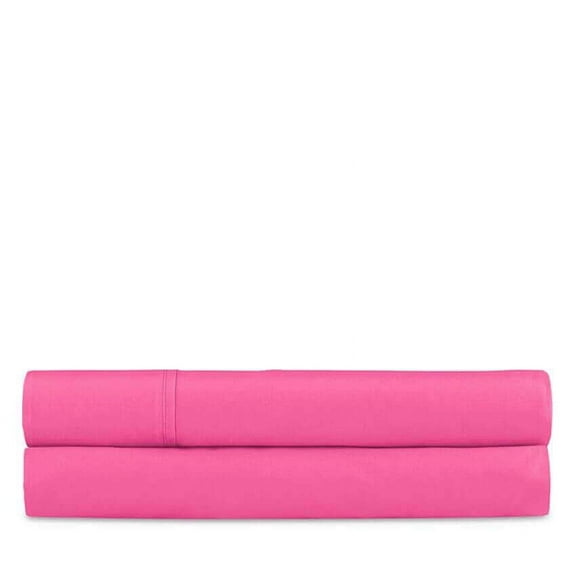 Ralph Lauren 464 Thread Count Percale Extra Deep Flat Sheet, Polo Pink Twin
