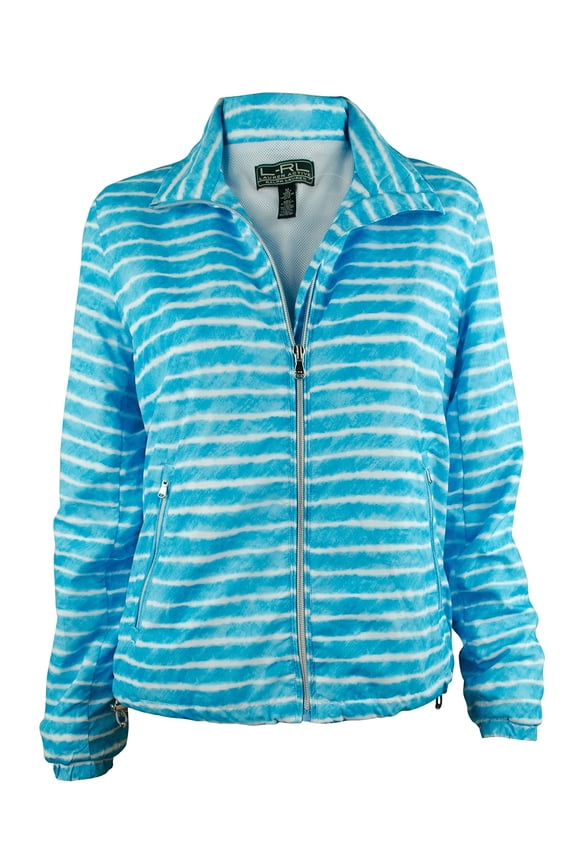 Ralph Lauren Active Women's Zip-Up Striped Active Jacket-TW-M