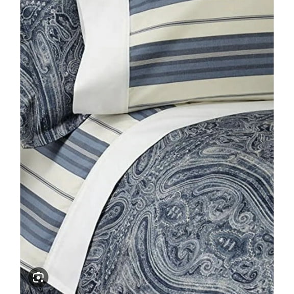 Ralph Lauren Allister Hagan King Flat Sheet 100% Cotton MSRP $185