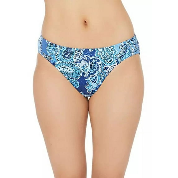 Ralph Lauren BLUE Bandana Paisley Printed Hipster Swim Bottoms, US 4