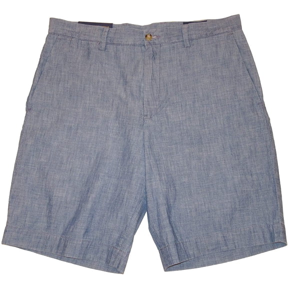 Ralph Lauren BLUE Polo Men's Classic Fit 9" Chambray Flat Front Shorts, US 33