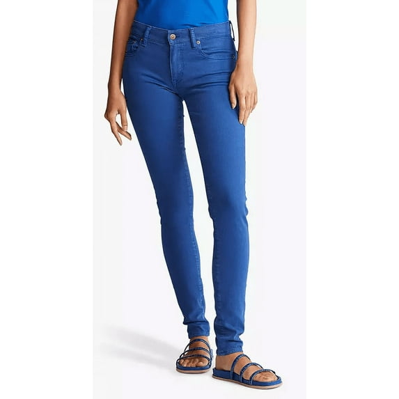 Ralph Lauren BLUE Women's Tompkins Stretch Skinny Jean, US 27
