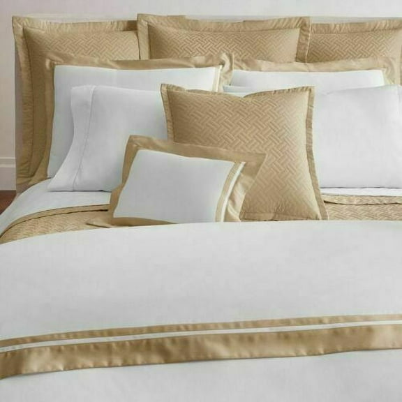 Ralph Lauren Bowery Duvet Cover100% Pima Cotton 624TC Polished Bronze Full/Queen