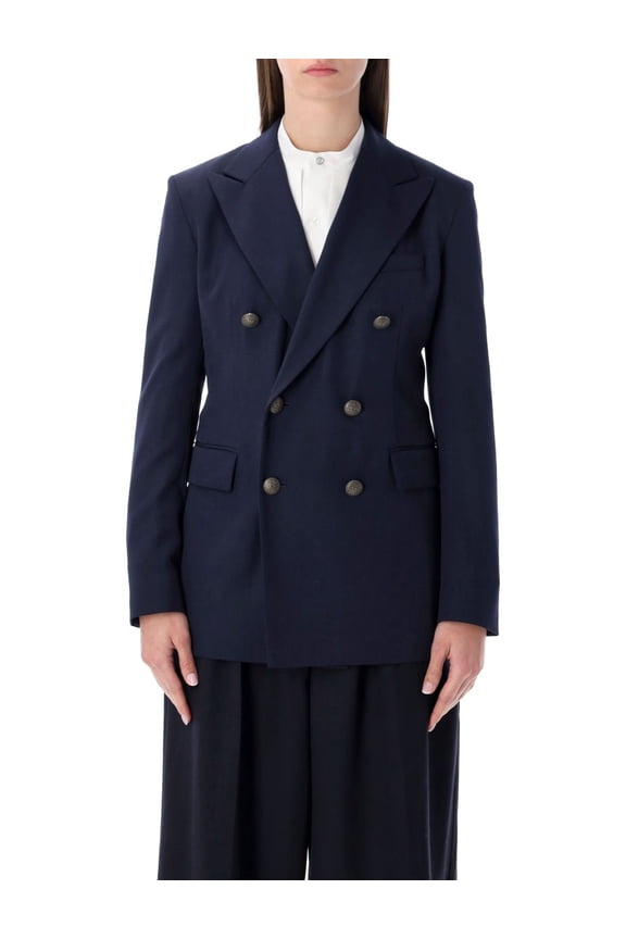 Double Breasted Structured Tailored Blazer (Women's)