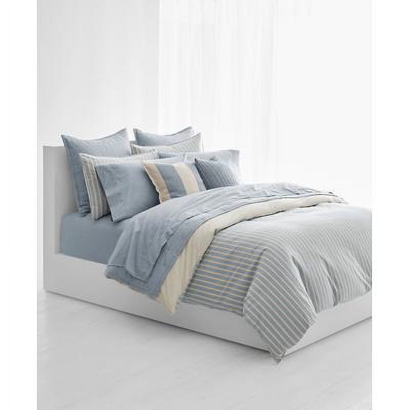 Ralph Lauren DUNE AND CHAMBRAY Graydon Bold Stripe Comforter, US Full