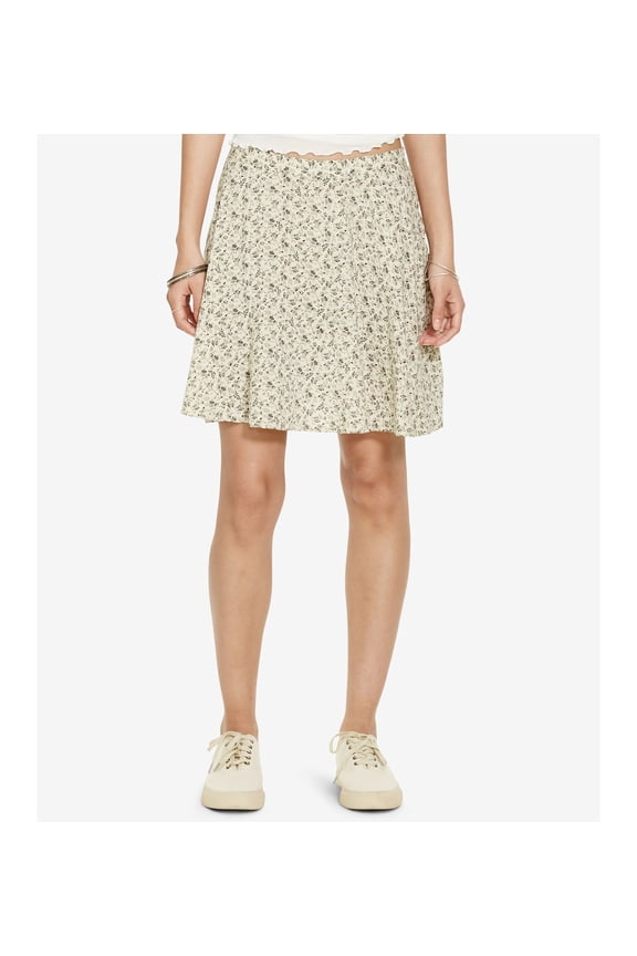 Denim & Supply Womens Floral-Print A-Line Miniskirt Floral Multi XL
