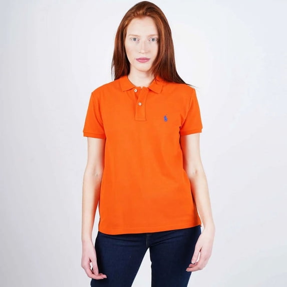 Ralph Lauren FIESTA ORANGE Men's Classic Fit Mesh Polo Shirt, US X-Small