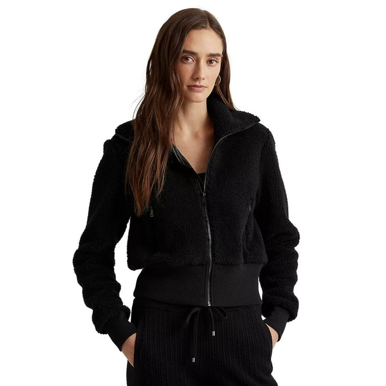 Ralph lauren fleece jacket women's sales