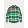 thumbnail image 1 of Ralph Lauren GREEN/ORANGE MULTI Boys Plaid Cotton-Linen Shirt, US 3T, 1 of 1