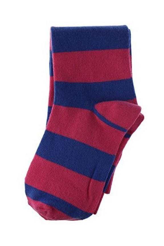 Girls Striped Knee-High Socks Pink 8-9.5