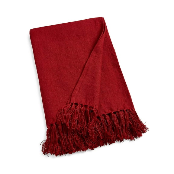 Ralph Lauren Home Norwich Road Collection Everly Throw Blanket Red