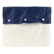 Ralph Lauren Home Organic Cotton Sateen Border Full/Queen Duvet Cover Navy - NWT
