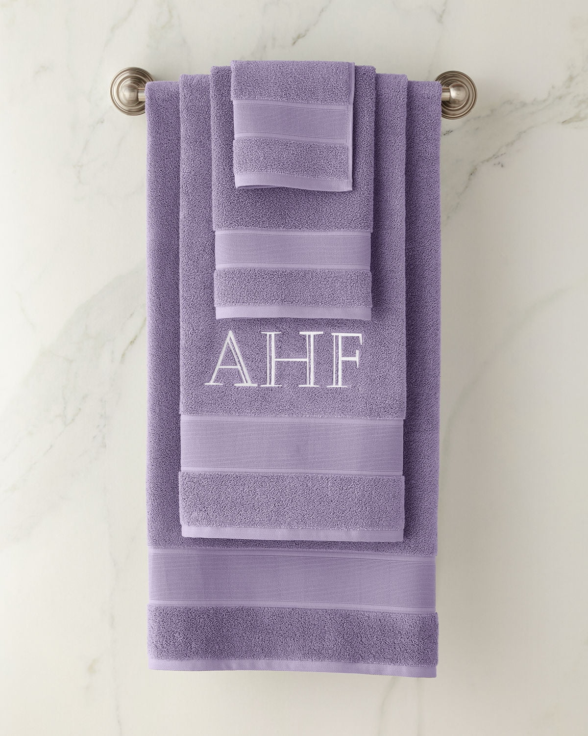 Ralph Lauren LAVENDER GREY Sanders Solid Antimicrobial Bath Towel, 30" X 56"