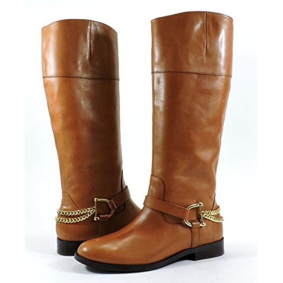 Ralph Lauren Lauren Women's Jacqui Chain Riding Boot,Polo Tan,8 M US