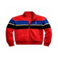 thumbnail image 1 of Ralph Lauren Little Boy's Striped Fleece Jacket Red Size 6, 1 of 3