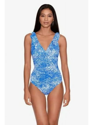 Ralph lauren ruffle one piece hotsell