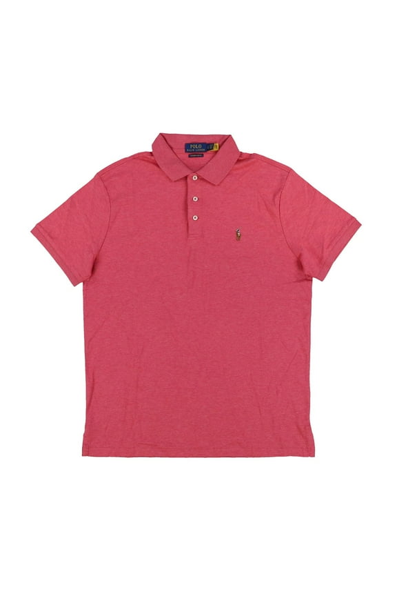 Ralph Lauren Men Custom Slim Fit Interlock Polo Shirt XL Red