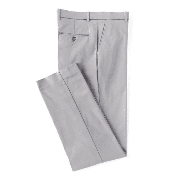 Ralph Lauren Men Modern Fit Flat Front Light Gray Dress Pants, Sz 40X34