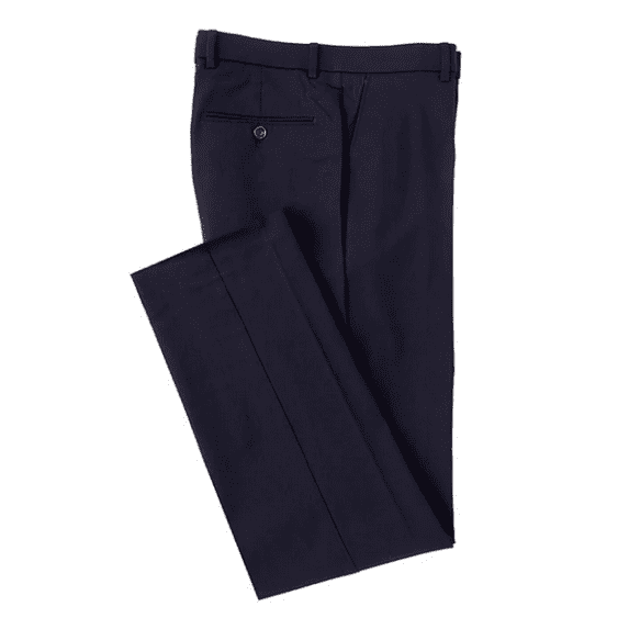 Ralph Lauren Men Modern Fit Flat Front Stretch Fabric Navy Pants 32X30